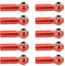 Spurstangenkopf, RC Auto Spurstangenkopf, Aluminiumlegierung Spurstangenkopf M4 Positive Negative Gewinde Tie Push Link Rod Joint für Spielzeugauto Rc Auto Spielzeug(rot)