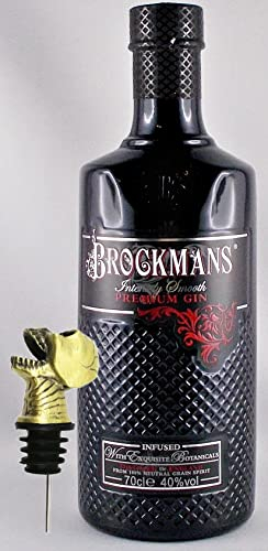 H-BO Brockmans Intensely Smooth Premium Gin + 1 Ausgießer Schädel Totenkopf