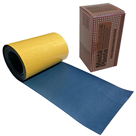 MastaPlasta Original Self-Adhesive Leather Repair Patches - Blue 150 x 10 cm (60 x 4in). Your Quick and Easy All-in-One Upholstery-Quality Leather Repair Kit for Sofas, Car Seats, Bags & DIY