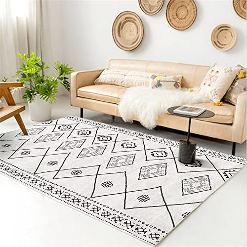 Joop Teppich Grau Teppich Wohnzimmer Grau Dünne Linie Geometrisches Streifenmuster Schlafzimmerteppich Anti-Milbe Baby Teppich Mädchen 140X200Cm Teppich Groß 4Ft 7.1''X6Ft 6.7''