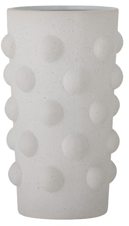 Bloomingville Vase Artan aus Steingut in der Farbe Weiß, Größe: 16x24,5 cm, 82057517