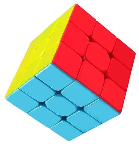 TOYVENTURES Cube Professioneller Würfel – schnell glattes Drehen – solide, langlebig & ohne Aufkleber mattiert, bestes 3D-Puzzle-Spielzeug – dreht sich schneller als das Original – 3 x 3 Würfel
