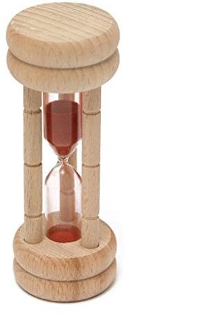 3 Minutes Wooden Hourglass Sand Timer Wooden Egg Timer Wood Frame Sand Glass Kitchen Interior Decoration Gift