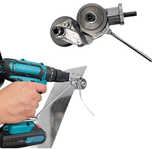 Elektrische Bohrmaschine Schere Anbauschneider Nibbler,Elektrische Bohrmaschine Metallplatte Schneider,Metall Blechschneider Nibbler,Elektrischer Bohrerplattenschneider,Metallblechschneider