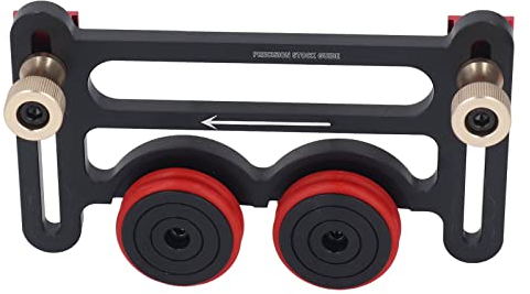 Precision Stock Guides for Table Saw, Dual Universal Featherboards with Sliding Blocks, Woodworking Double Wheel Bearing Stock Roller for Table Saw, Router Table & Band Saw
