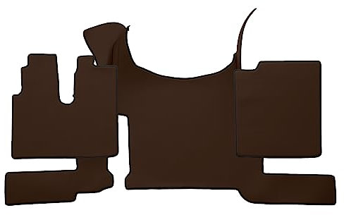 F-CORE Volle Deckung Fußmatten LKW für Man TGX 03.21- Mit Bodenbremse BRAUN