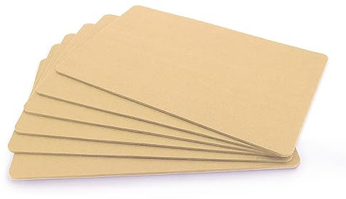 SwavGo Filz Untersetzer Tischset, 6er Platzset Bunte Filzunterlagen für Teller, Besteck, Gläser - Tischset abwaschbar (Beige)