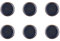 Assiette IRIS Ø16cm - 6 pièces - Bleu nuit
