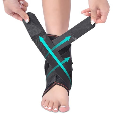 Chevillere entorse Réglable,attelle cheville entorse sangle pour protéger les sportifs, chevillere tendon achille pour hommes et femmes pour chevilles faibles, lésions ligamentaires