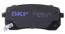 SKF Scheibenbremse Bremsbelag VKBP 90464 A - 4er Set - Position Hinterachse Höhe 77 mm Länge 134 mm Breite 83 mm Dicke 15,5 mm - OE Qualität | Kompatibel mit: HYUNDAI H-1 Cargo, H-1 Kasten, H-1 Travel, ix55, KIA CARNIVAL / GRAND CARNIVAL III