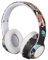 Casque Supra-auriculaire pour Ordinateur Portable PC Gaming, Casque Stéréo Bluetooth 5.1 Graffiti intégré avec Micro intégré, Casque Pliable sans Fil RGB Light Gaming