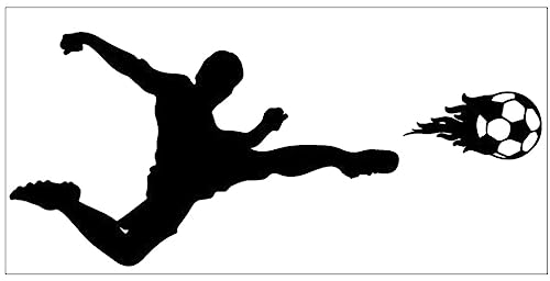Warmhm Fußball-wanda Kleber Spielen Fußball Wandtattoos Wandaufkleber Für Fußballspieler Sport Wandtattoo Fußballtor Wandtattoo Wandaufkleber Für Jungenzimmer Mode Kind Pvc Fenster Tür