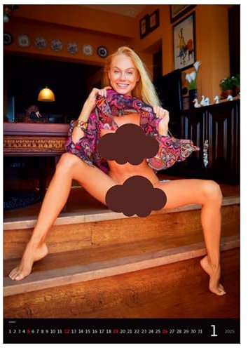Uncovered Top Girls Erotik Kalender 2026 Wandkalender Wall Calendar Erotikkalender 31x45cm