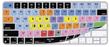 KB Covers Avid Media Composer Tastaturabdeckung, kompatibel mit Magic Keyboard mit Touch ID (2021+)
