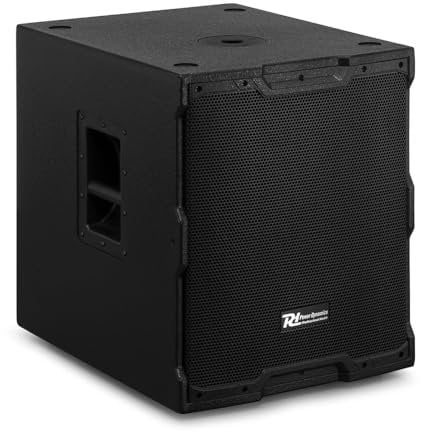 Power Dynamics PDY215S 15 Passive PA Subwoofer Speaker 900W with Switchable Crossover, Professional DJ Bass Sub, NL2 Connections, Pole Mount, Black