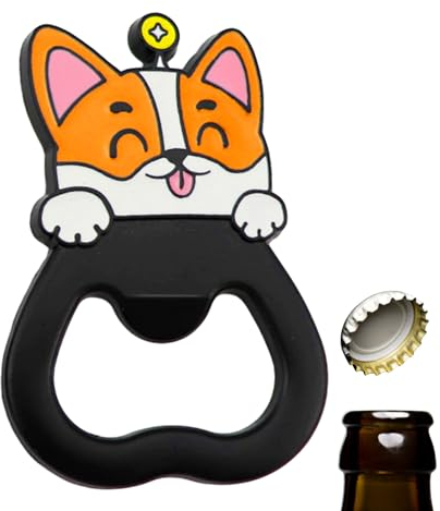 Beer Bottle Opener - Lucky Dog Bottle Opener - Bottle Opener Magnetic, Bottles Opener Cute Cat Dog Bottle Beer Opener for Beer Bartender Kitchen Barware, Novelty Cute Fun Shape Uitseld