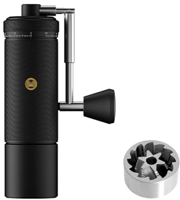 TIMEMORE Molinillo de Café Manual de Acero Inoxidable Molinillo de Café Espresso con Chestnut S3 Capacidad de 25 g Ajuste Externo Numérico para Viajes, Camping, Hogar Negro