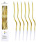 Geburtstagskerzen, Happy Birthday Kerze, Kuchenkerzen Gold, Buchstaben Kerzen Happy Birthday, Kuchenkerzen Mit Halterung, Happy Birthday Cake Topper (Spiral Kerze*6)