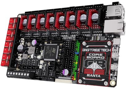 BIGTREETECH Manta M8P V2.0 Integrated Control Board 32Bit Running Klipper with CB1, High Speed 3D Printer Motherboard, Compatible TMC5160T Plus,TMC5160,TMC2209,TMC2240 Stepper Driver (Without CB1)