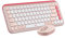 Logitech POP ICON COMBO, combinación de teclado y ratón Bluetooth, escritura cómoda, teclas y botones programables, clics discretos, Easy-Switch para hasta 3 dispositivos - Rosa
