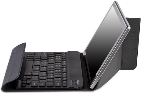 KOSINGNA Universal 10.1-inch Tablet Case With BT Keyboard Cover - Protection for 10in Tablets, Foldable and Portable, Wireless Multifunctional