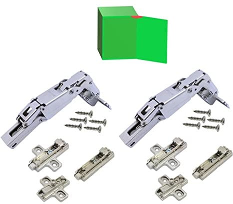 Cerniera SALICE per Ante con Apertura 165°. (CHIUSURA AUTOMATICA, COLLO 0 BASE Personalizzabile (kit 2))