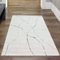 Teppich-Traum Teppich Wohnzimmer Läuferteppich Flurläufer Flur Läufer Gang langlebig modern Gemäldeähnliches abstraktes Muster in Creme weiß, 80 x 300 cm