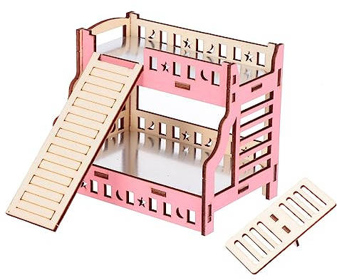Toddmomy Hamsterbett Mit Kletterleiter Und Wippe Kühlendes Kleintierhaus Für Hamster Und Kleine Haustiere Gesundheit Und des Spielvergnügens