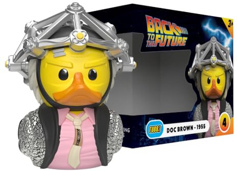 TUBBZ Box-Ausgabe: Back to The Future - Doc Brown 1950s als Cosplaying-Gummiente Vinylfigur