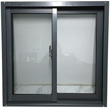Ventanas Correderas Ventanas corredizas de aleación de aluminio para cobertizos de sótano, ventana de mosquitera móvil para el hogar, ventana de reemplazo de aleación de aluminio(50x50cm/19.68x19.68(