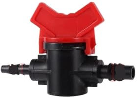MEXEWORD Vanne de Tuyau Contrôleur d'eau Vanne de dérivation Connecteur de Robinet de Jardin 1/4'' 3/8'' 1/2'' 5/8'' 3/4'' Joint d'irrigation Goutte à Goutte for Tube(3I8to1I4 Pipe Valve)