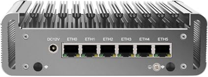 ANDAQI Micro Firewall Appliance, Mini PC, PFSense, OPNsense, VPN, Router PC, I5 1135G7, RJ17, AES-NI, 6 x 2.5GbE I226-V LAN, COM, HDMI, Sim Slot, 16G RAM, 64G SSD