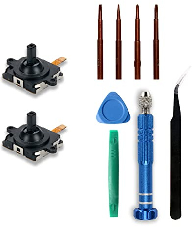 YWLUUOO Joystick Replacement Kits for 2 Controller Drift Cleaning Tools Thumbstick Analog Thumb Stick Controller