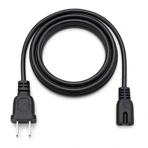 USA United States of America and Canada Bipolar Power Figure 8 Supply Cord Mains Cable Lead Plug C7 1.6M Long