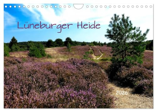 Lüneburger Heide (Wandkalender 2026 DIN A4 quer), CALVENDO Monatskalender: Unterwegs in der Lüneburger Heide zwischen Klecken und Pietzmoor (CALVENDO Orte)