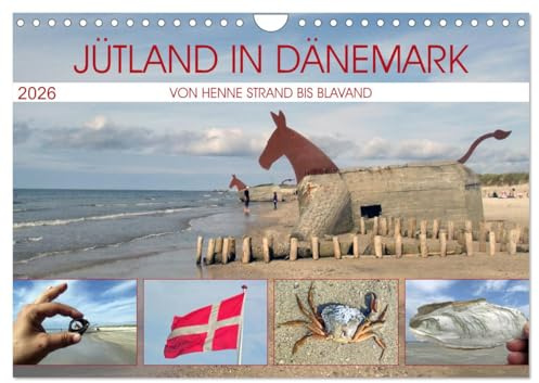 Jütland in Dänemark - Von Henne Strand bis Blavand (Wandkalender 2026 DIN A4 quer), CALVENDO Monatskalender: Sehnsuchtsorte an Jütlands Westküste (CALVENDO Orte)