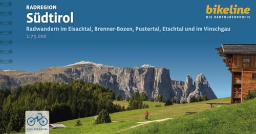 Radregion Südtirol: Radwandern im Eisacktal, Brenner-Bozen, Pustertal, Etschtal und im Vinschgau, 880km, 1:75.000, GPS-Tracks Download, LiveUpdate (Bikeline Radtourenbücher)