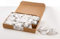 HERMA 6842 Warenanhänger liniert mit Faden und Splint, 1000 Stück, 48 x 65 mm, Fadenlänge 8 cm, groß, Anhängeschilder Preisetiketten aus Pappe zum Beschriften für Geschenke, Schmuck, Hang Tags, weiß