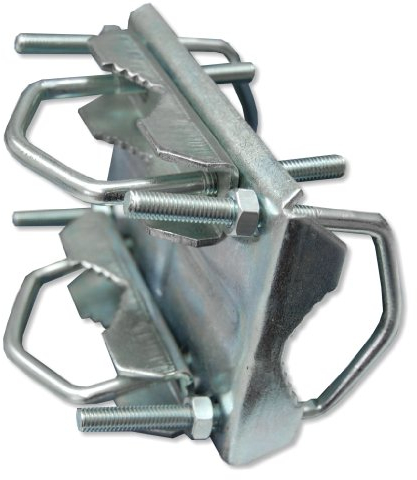 Unitech DKS 60 - Morsetto a doppia croce, colore: Argento