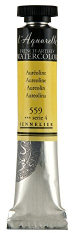 SENNELIER L'Aquarelle French Watercolor, 21ml Tube, S4 Aureoline