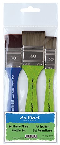 da Vinci Brushes 5009 Serie Mottler Pinselset, Synthetisch, Blau, Grün/Weiß, 30 x 30 x 30 cm