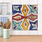 Klebefliesen für Küche und Bad I Fliesen Aufkleber Folie selbstklebend I Fliesen renovieren - Fliesendeko für Küchen- und Badfliesen I Design: Spanish Tile 4
