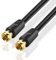 TNP SAT Antennenkabel, Koaxialkabel - 7,5m, TV Satellitenkabel, SAT-Kabel, für Kabel-TV, VCR, SAT-Receiver, Kabel-Box, Digital Router, Geräte mit RG6 F-Koax Buchse Port, schwarz