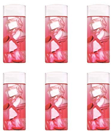 BOROSIL® Verres | 450 ml | Ensemble de 6 verres | Ultra Clair | Va au lave-vaisselle | Micro-ondes | Série VISION CLASSIC
