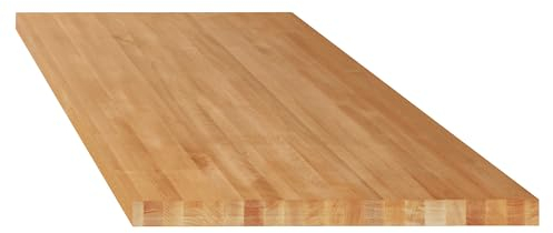 LISTA | Arbeitsplatte für Werkbänke im Baukastensystem | Buche-Massivholz | BxT 1500 x 750 mm | Stärke 40 mm