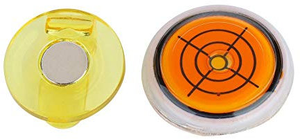 Dwawoo Ball Marker Hat Clip, Target Pattern Hat Clip Level Ball Marker Accessories(Yellow + Orange) Leisure Sport