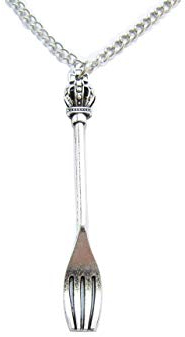 Ancient silver Fork Necklace, Fork Charm, Dishes Jewelry, Cutlery Charms, Kitchen Jewelry, Gift for Chef
