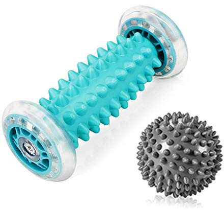RIGHTWELL Igelball Fußmassage für Plantarfasziitis - Massageball und Fußmassageroller - Schmerzlinderung für Hacken & Fußgewölbe,Stressreduzierung und Entspannung durch Triggerpunkt-Therapie
