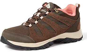 Columbia Redmond III WP wasserdichte Wanderschuhe für Damen, Braun (Cordovan x Dark Coral), 38 EU