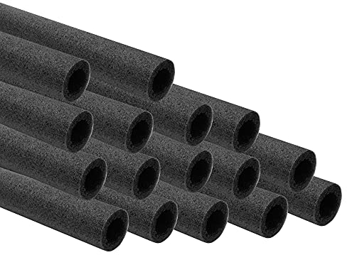 AWM Trampolin Schaumstoff 100 cm Schaumstoffrohre Schaumstoffpolster Stangenschutz Made in EU - Anthrazit / 16 Stück (100)